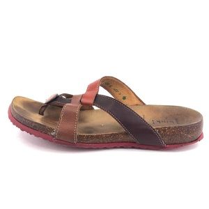 Think! Julia Strappy Leather Footbed Sandals EUR 41